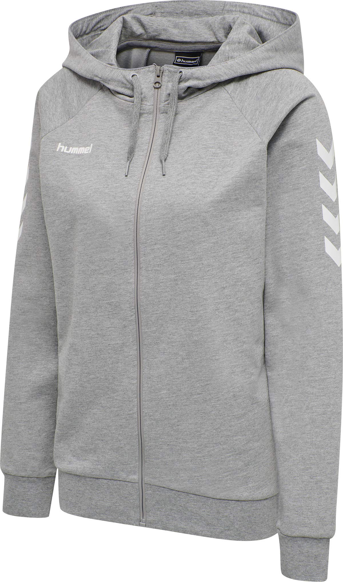 Hummel Pull à capuche, en coton, avec fermeture éclair - Femme