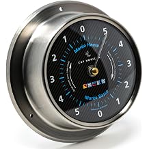 RC085IM400NXS Racing Tide Clock - 11 cm with Brushed Stainless Steel Case - Made in Germany
