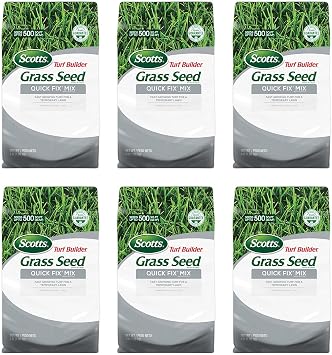 Scotts Turf Builder Grass Seed Quick Fix Mix, 3 lbs. (6-Pack)