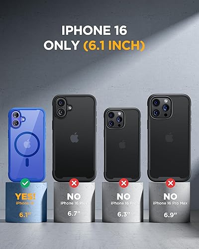 Miniatura 314 de Miracase Glass Series - Funda magnética para iPhone 15, compatible con MagSafe, de cuerpo completo, protector de pantalla de vidrio 9H integrado