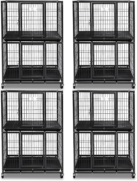 New 37 Inch Homey Pet Heavy Duty Dog Crate Cage Kennel