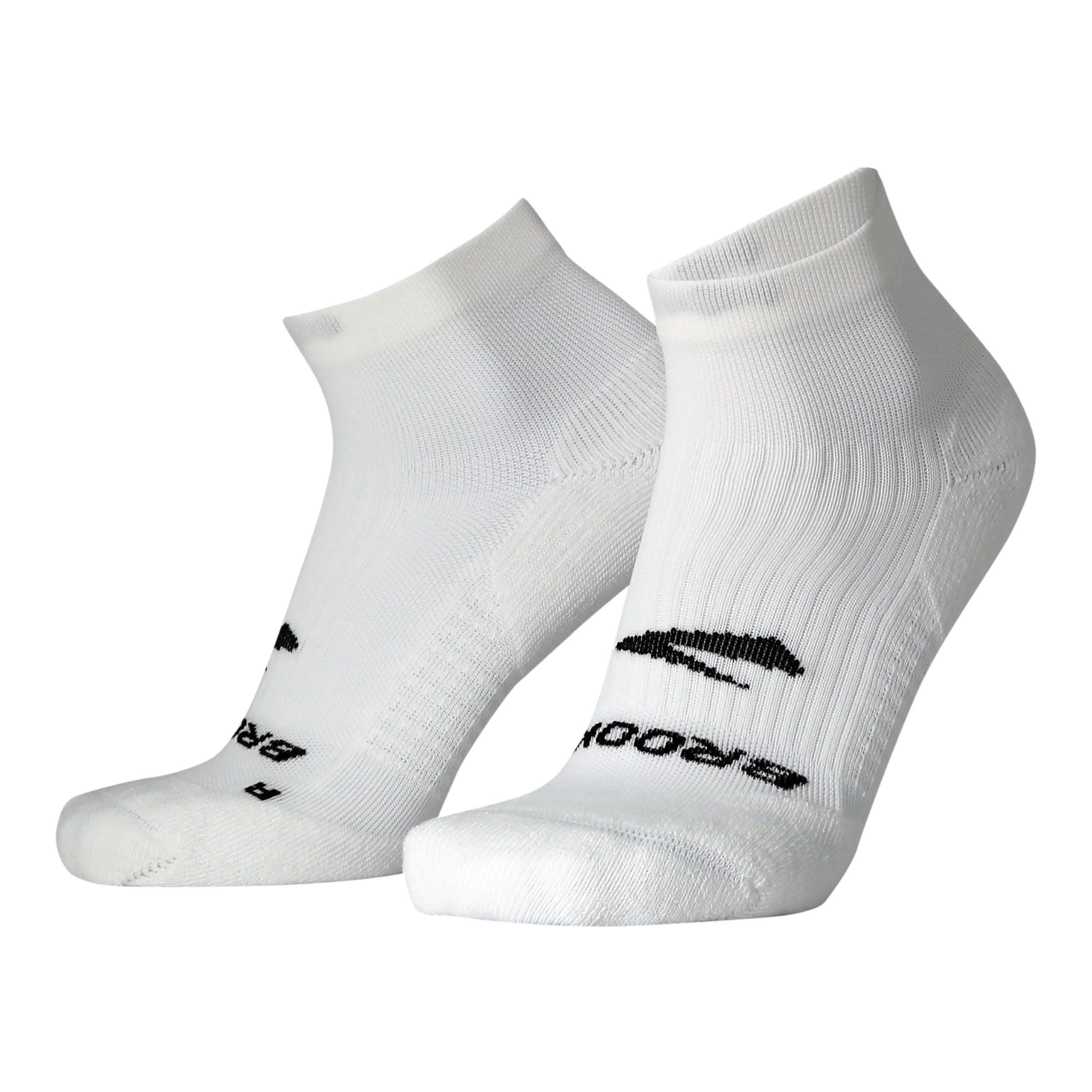 BROOKS 280499100 Ghost Quarter Socks Unisex Adult White Size 25