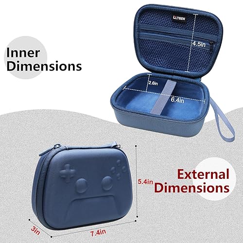 Vista 2 de LTGEM Controller Case Compatible with Xbox Core/Xbox Elite Series 2 Core/PlayStation DualSense/GameSir G7 SE/PowerA Gaming Controller, Blue