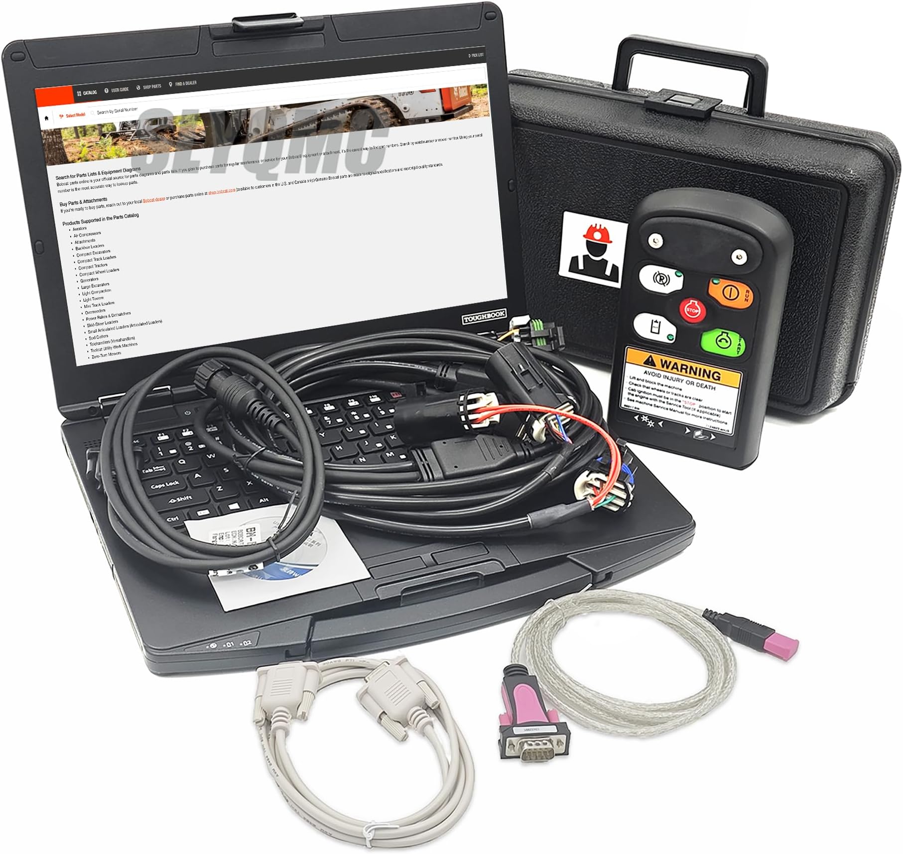 Bobcat Diagnostic Tool with Laptop and Cable, Service Analyzer Software RST Diesel Scanner for Bobcat Skid Steer Loader and 740 Bobcat Computer Programmer (CF54 (Bobcat Parts&Service Analyzer))
