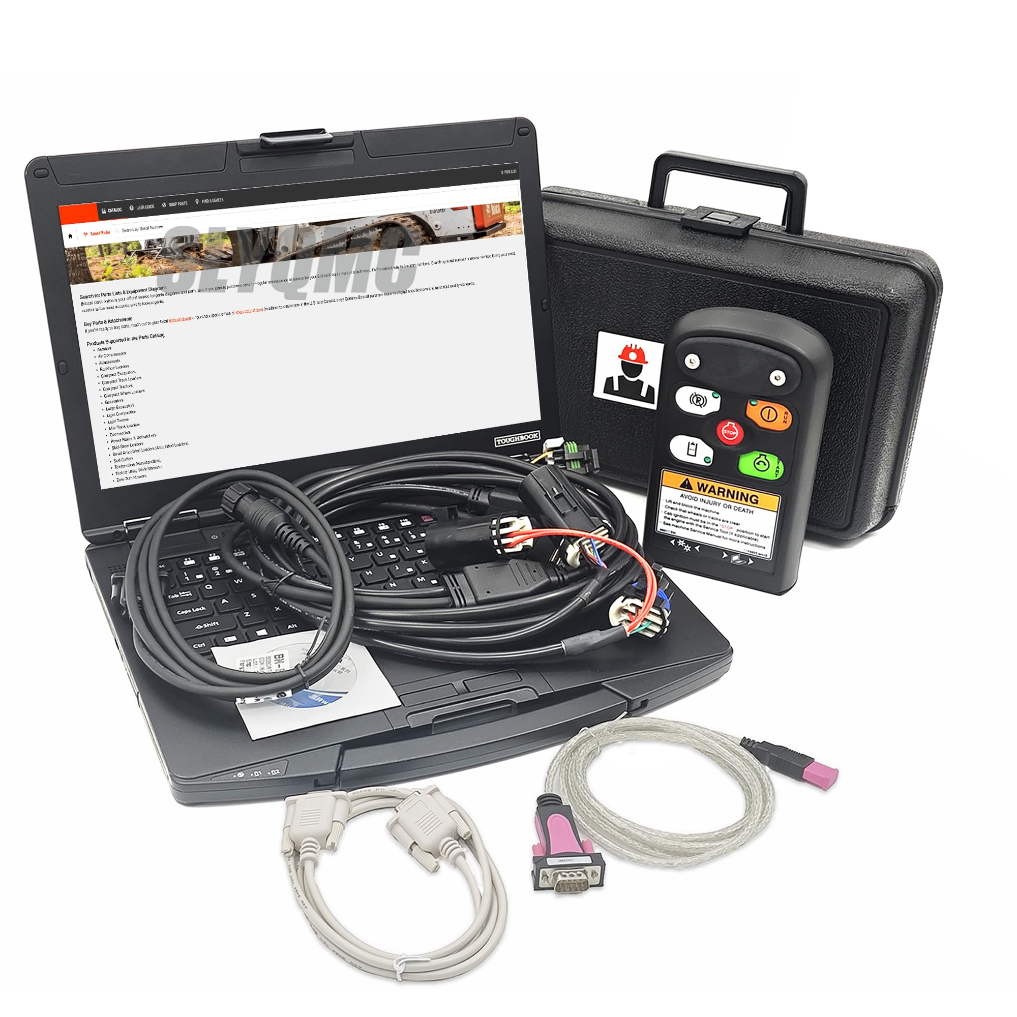 Ready to Use Bobcat Diagnostic Tool, Service Analyzer Software (RST) & Harness, Diesel Engine Code Reader&740 Bobcat Computer Programmer for Skid Steer Loader (CF54 (Bobcat Parts&Service Analyzer))