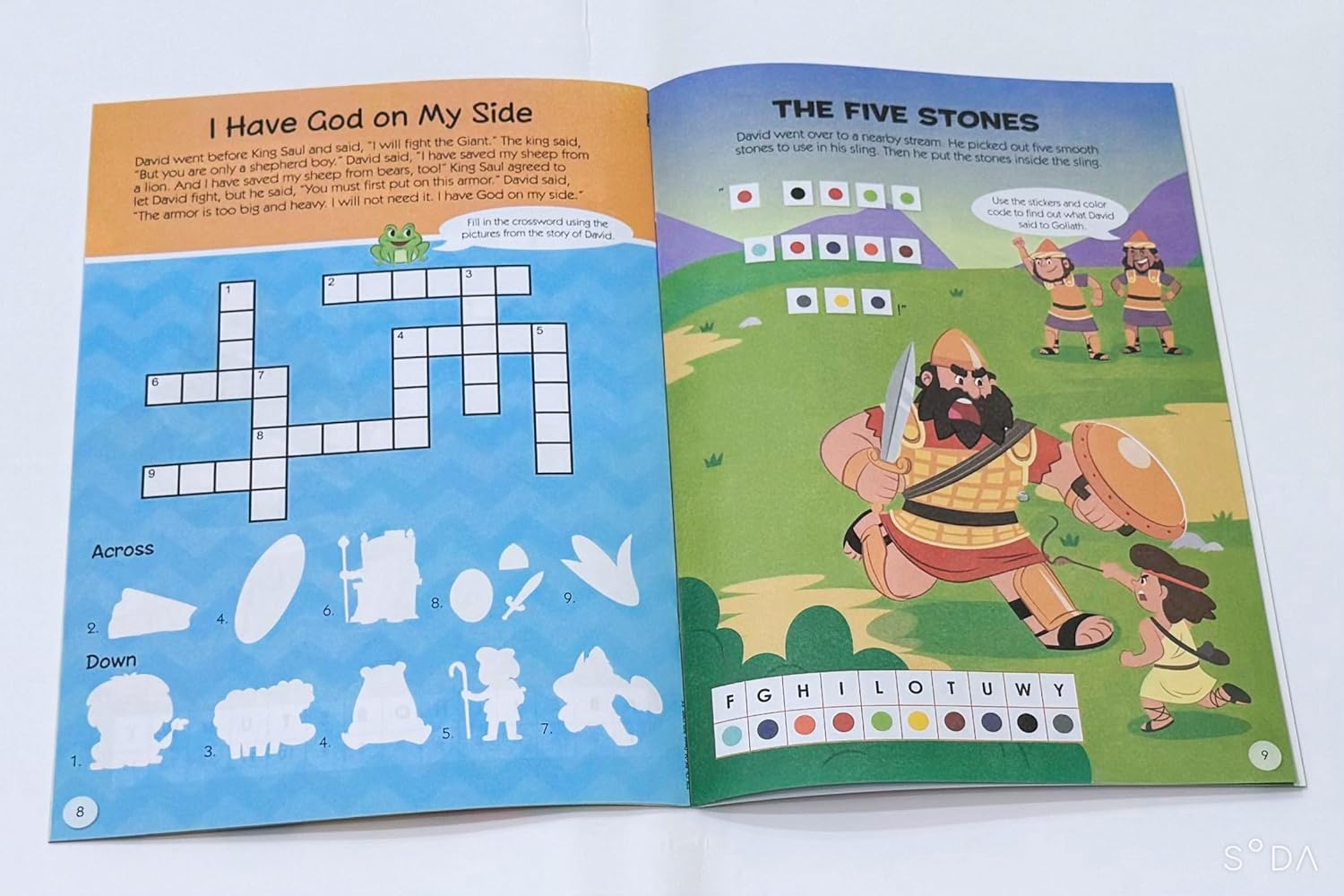 Bible Activity Stickers Book Moses, Joseph, David, Jonah with Over 80 Stickers (Set of 4 Books)