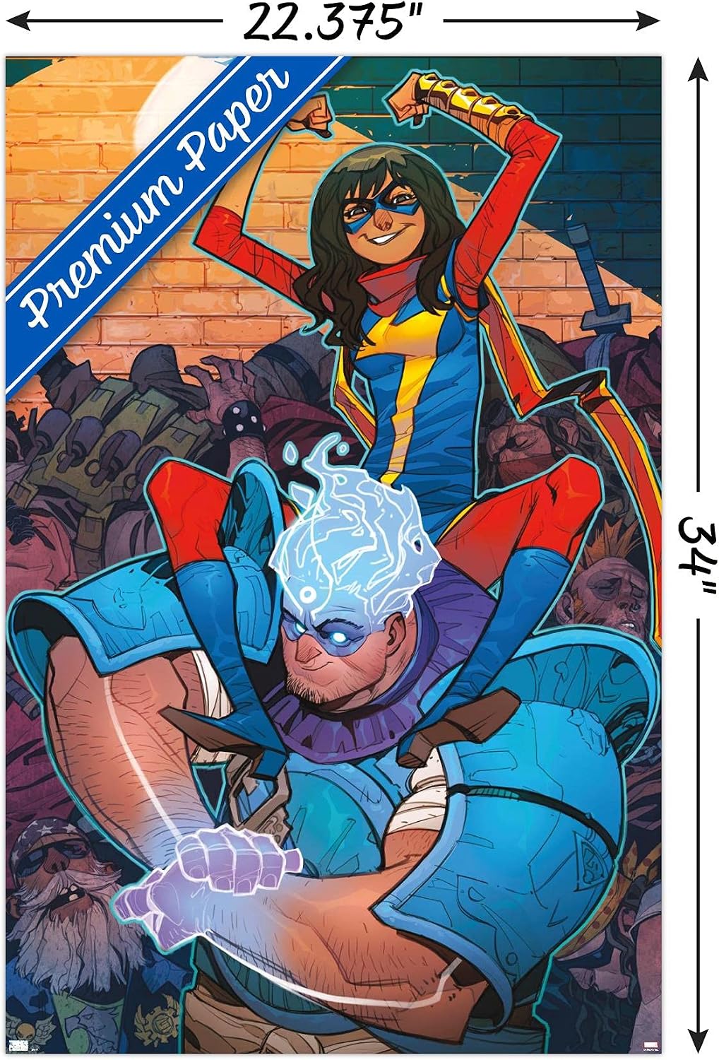 Trends International Marvel Comics Magnificent Ms. Marvel #13 Wall Poster, 34L x 22.4W, Premium Unframed Version