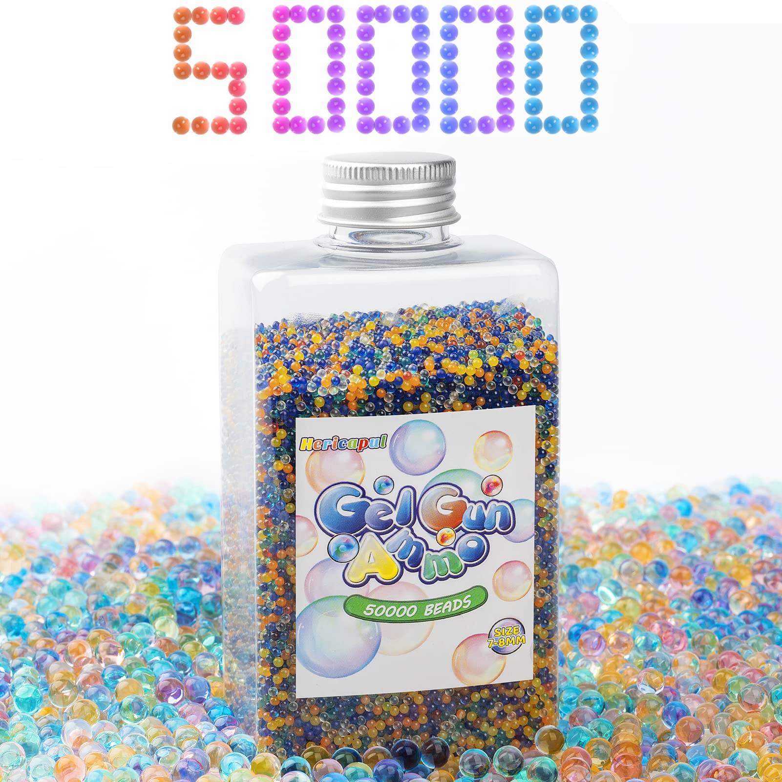 Buy HERICAPUL Splatter Ball Blaster Refill Ammo, 50000 Gel Balls for