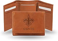 Vista 1 de Billetera de cuero genuino de la NFL, con tres compartimentos y con inscripción