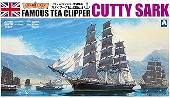 最終超お値下げしました！カティサーク船模型オブジェ Amazon | 青島文化教材社 1/350 帆船 No.02 カティサーク