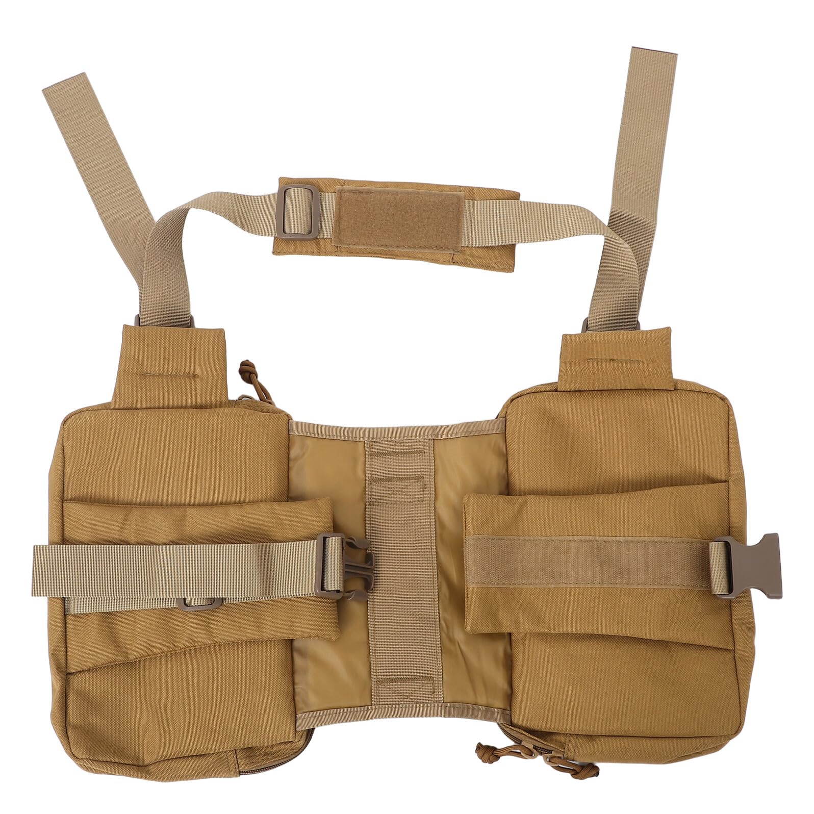 GANAZONO à Dos Chien avec Poches Latérales Étanches Harnais Ajustable avec Boucle Rapide Sacoche de Selle pour Chien de Nylon Résistant pour Randonnée et Voyage