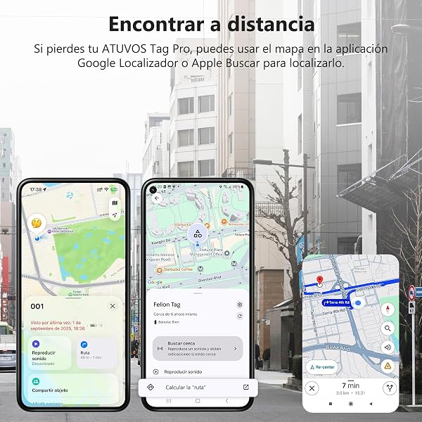 VOCOlinc Smart Tag para Android & iOS, Dual Sistema Buscador de Objetos Compatible con Google Localizador o Apple Buscar App, Localizador de Artículos para Llaves/Equipaje/Maleta, Batería Reemplazable - 4