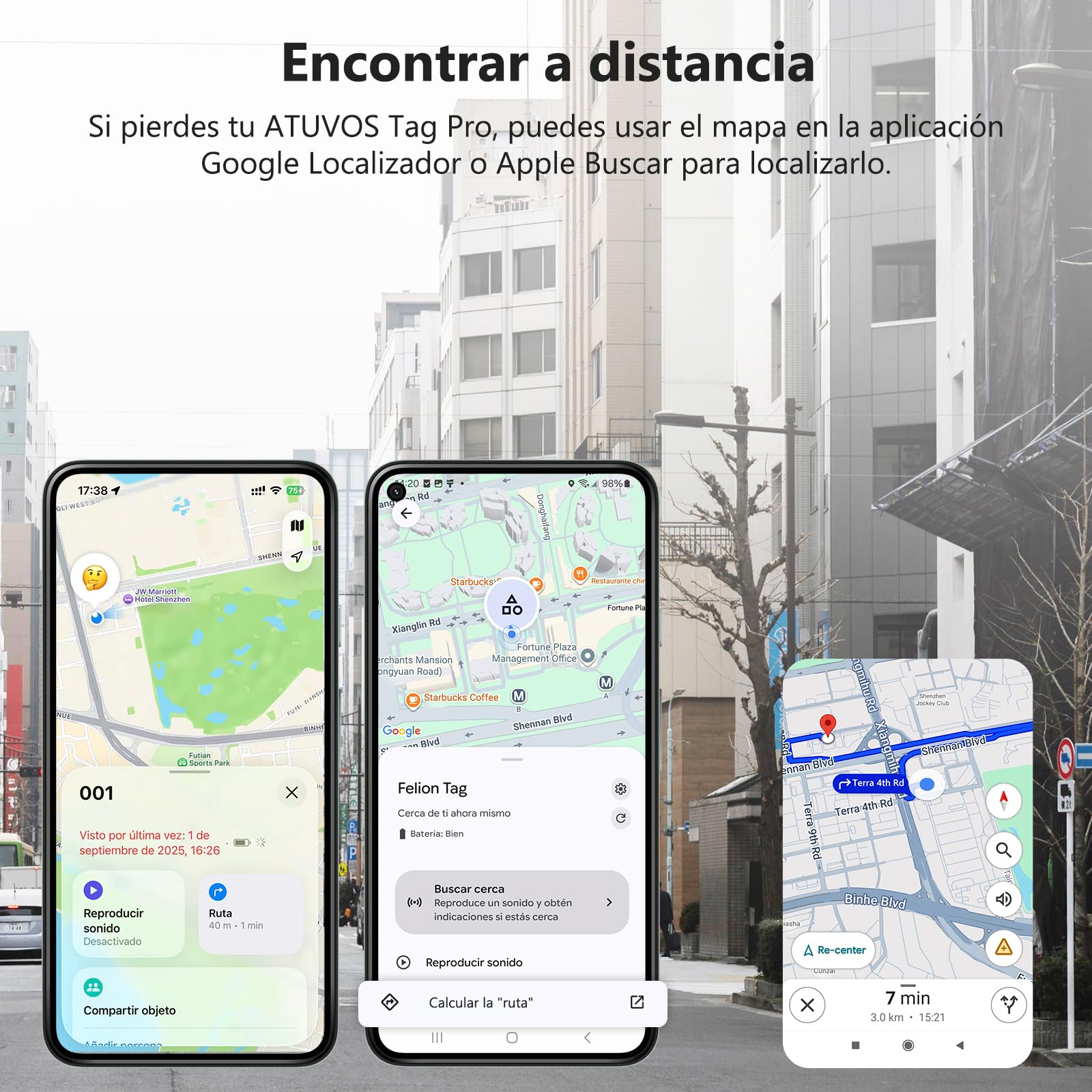 VOCOlinc Smart Tag para Android & iOS, Dual Sistema Buscador de Objetos Compatible con Google Localizador o Apple Buscar App, Localizador de Artículos para Llaves/Equipaje/Maleta, Batería Reemplazable — view 4