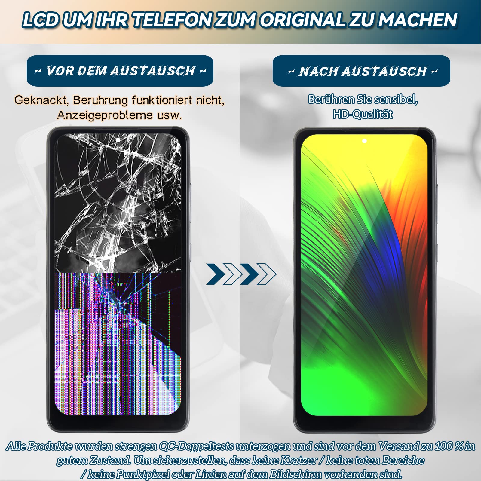 RongZy Kompatibel mit Samsung Galaxy A52 5G A526B A526W A526U Ersatz Bildschirm LCD Display und Touchscreen-Digitizer mit Werkzeugen (Schwarz mit Rahmen)