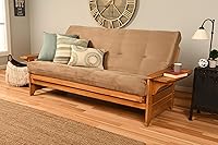 Vista 21 de Kodiak Furniture Futón Phoenix de tamaño completo con acabado de nuez, silla Oregon Trail