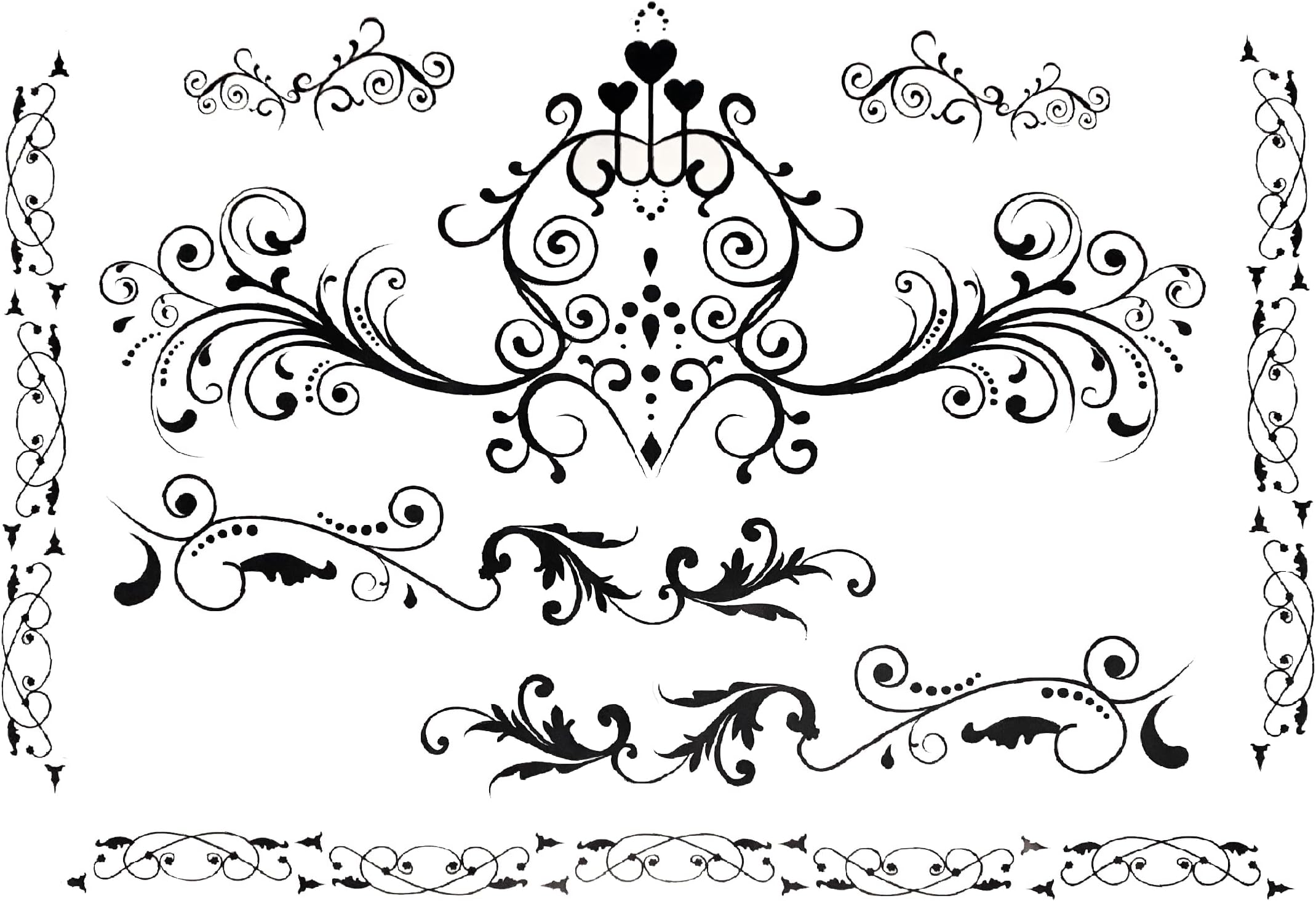 Artwork Room Decor Wall Sticker Decal15 W X 23" H (1 Piece) (W-0043)