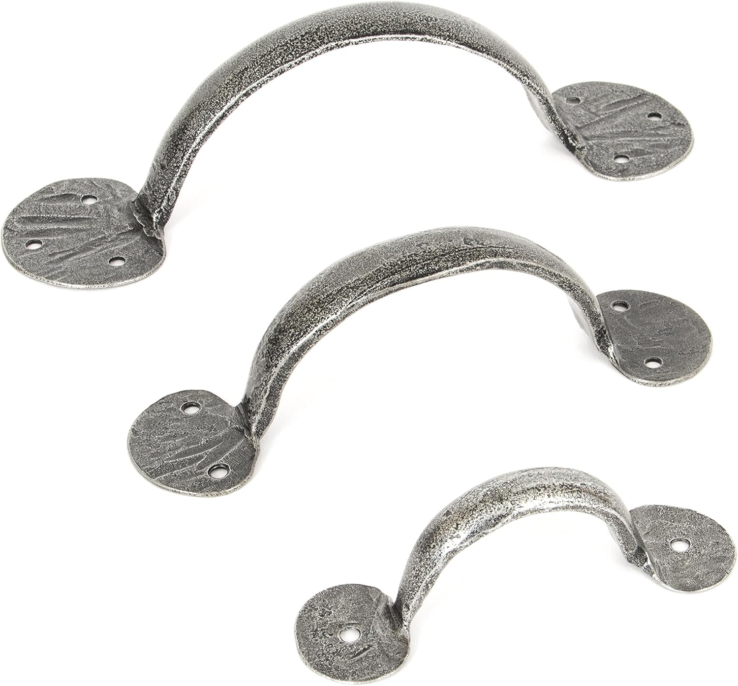 From The Anvil 8-inch Handmade Bean with D Handle - Pewter Patina - Image 3