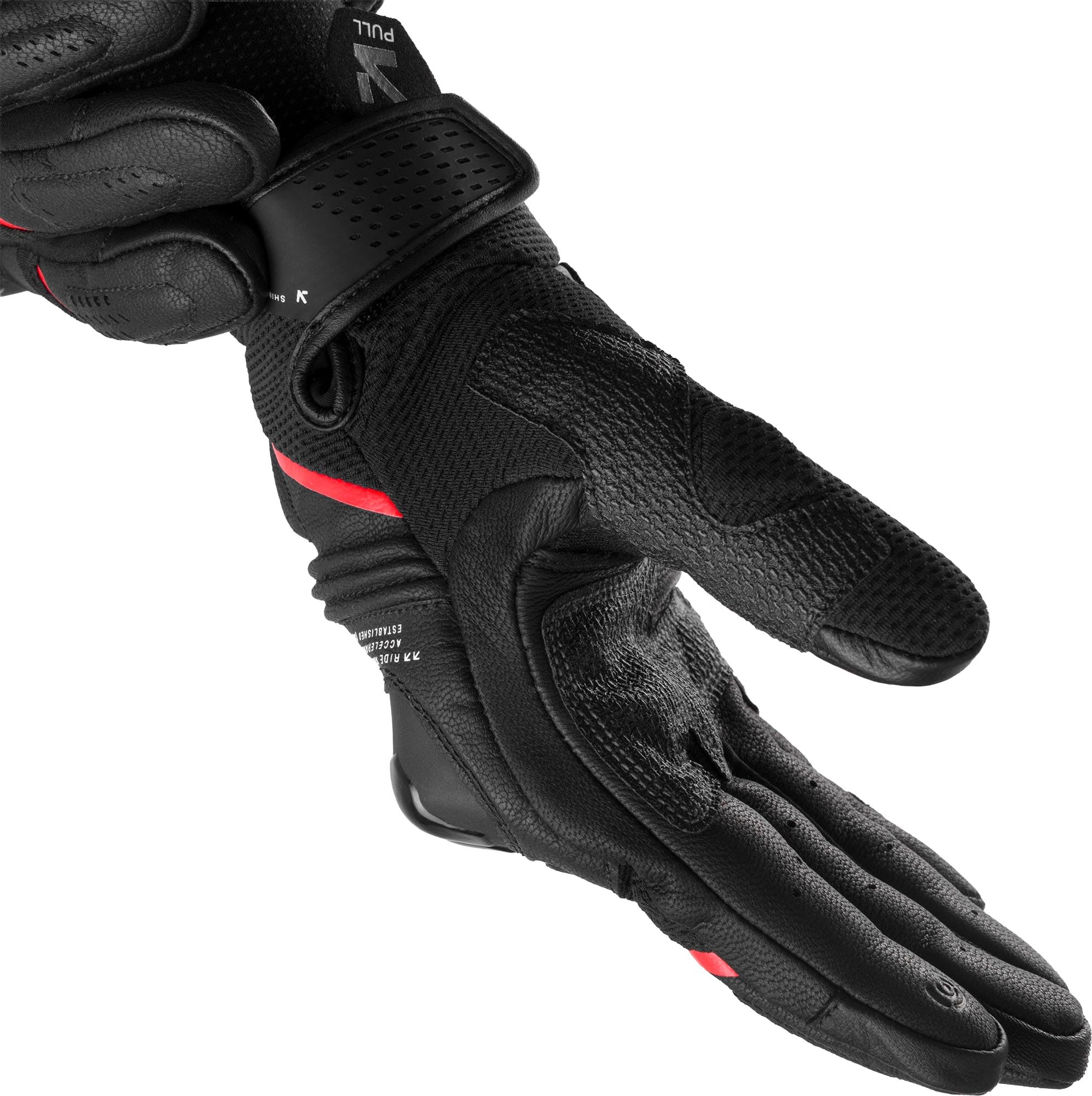 SHIMA Spark 3.0 Rękawice motocyklowe, czarny/czerwony, S