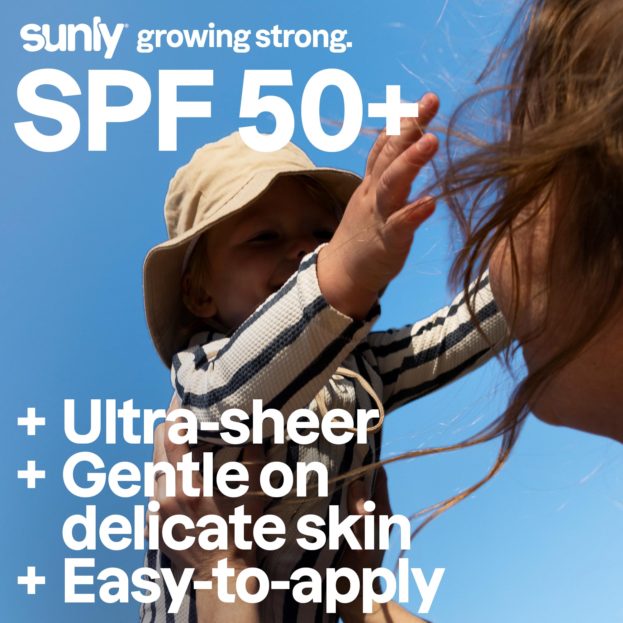 ATTITUDE Sensitive Skin Baby Mineral Sunscreen SPF 50, Broad Spectrum Zinc Oxide, EWG Verified, Mineral-Based, Non-Nano, Lightweight Cream for Face & Body, Unscented, 80 grams - 3