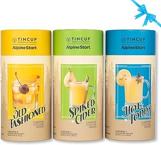 Alpine Start Campfire Cocktail Mixers - Bitters and Individual Powder Mix for Bourbon Spirits, Mocktails and Non Alcoholic Whiskey Drinks (5 Packets) (Variety Pack)