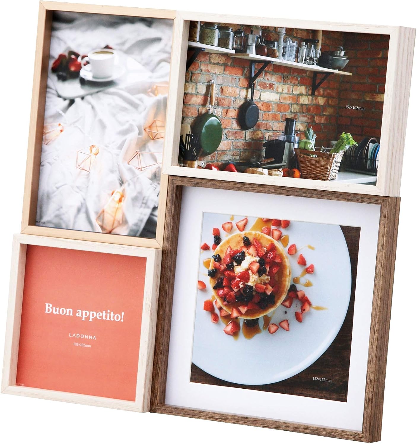 LADONNA AVANTI DF99-40-SV 085552 Silver Multi-faceted Interior Frame