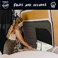 Vista 6 de VanEssential Cubierta Magnética Aislante para Ventana de Oscurecimiento Total Diseñada para Puerta Corredera Mercedes-Benz NCV3 y VS30 con Marco