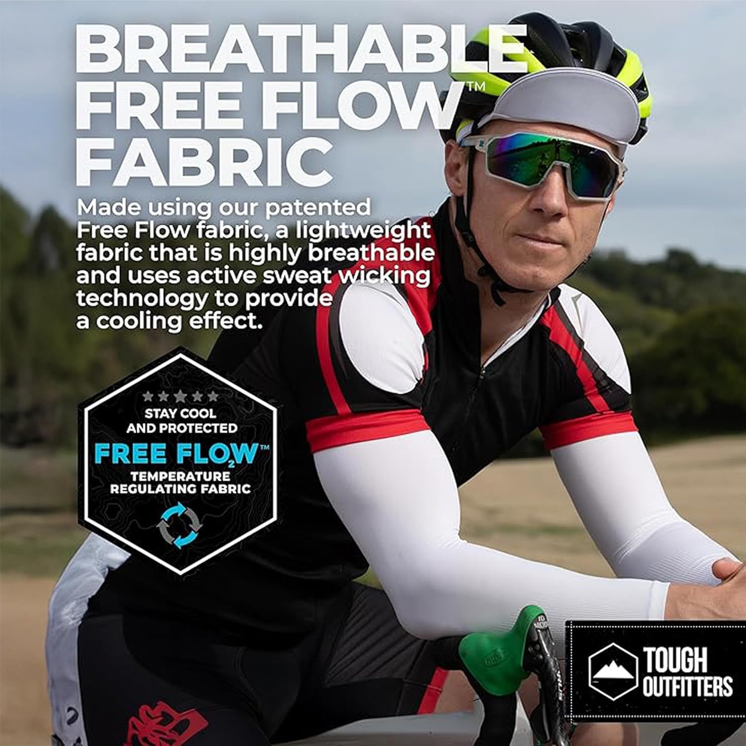 Tough Outdoors UV Arm Sleeves for Men Women - Sun Protection Sleeves - Compression Golf Baseball Cooling Tattoo Arm Sleeve - Image 3