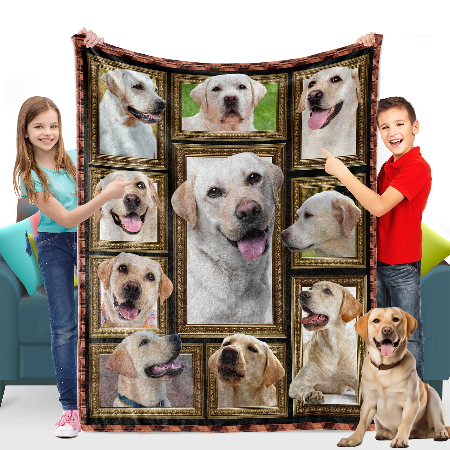 Coperta Golden Retriever, Regali Personalizzati Per Golden