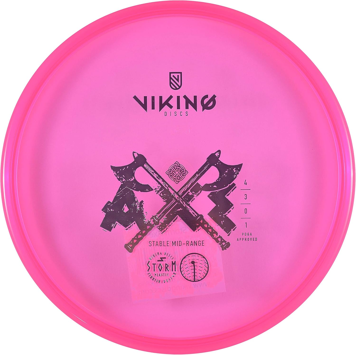 Viking Discs Axe Storm Plastic | Versatile Midrange [Stamp Color & Color Shade May Vary]