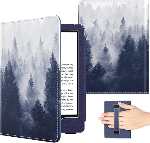 MoKo Funda compatible con Kindle 11 generación de 6 pulgadas, versión 2022Kindle 10 generación, 2019Kindle 8 generación, 2016, con correa de mano