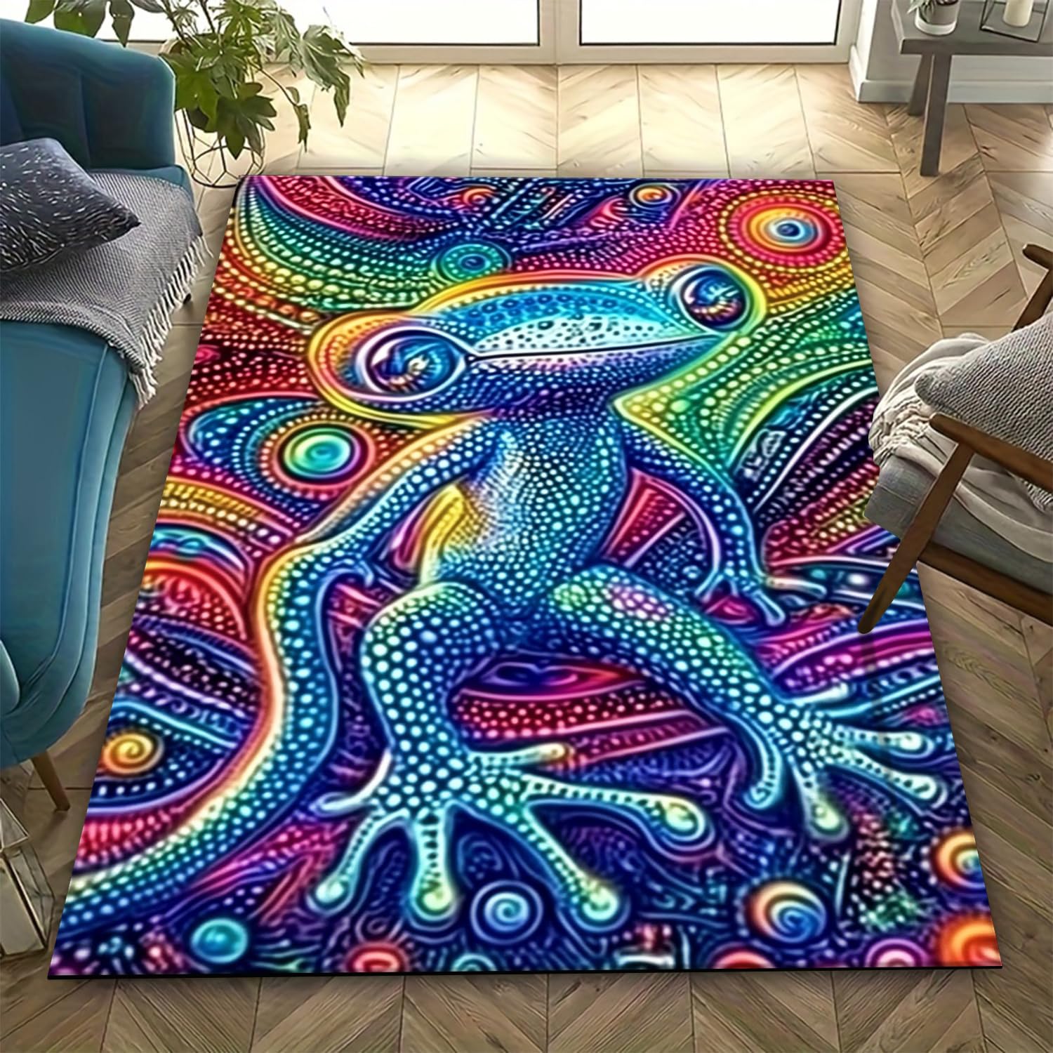 Tapis antidérapant facile à nettoyer pour grand couloir 3D