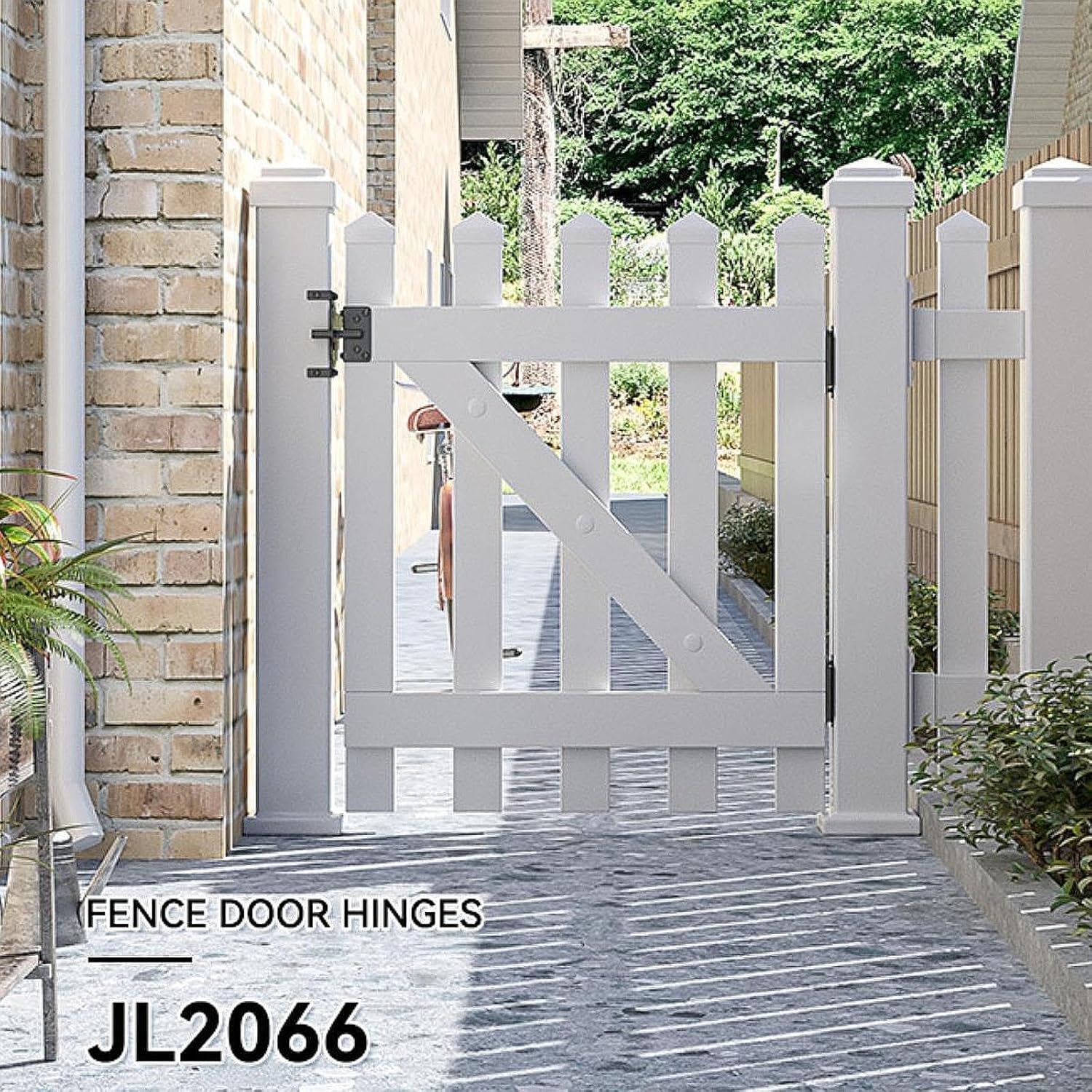 Bnf® Heavy Duty Self Locking Gate Latch Black Post Mount for Garden Farmhous Yard|Home & Garden|Home Improvement|Building & Hardware|Doors & Door Hardware|Door Hardware