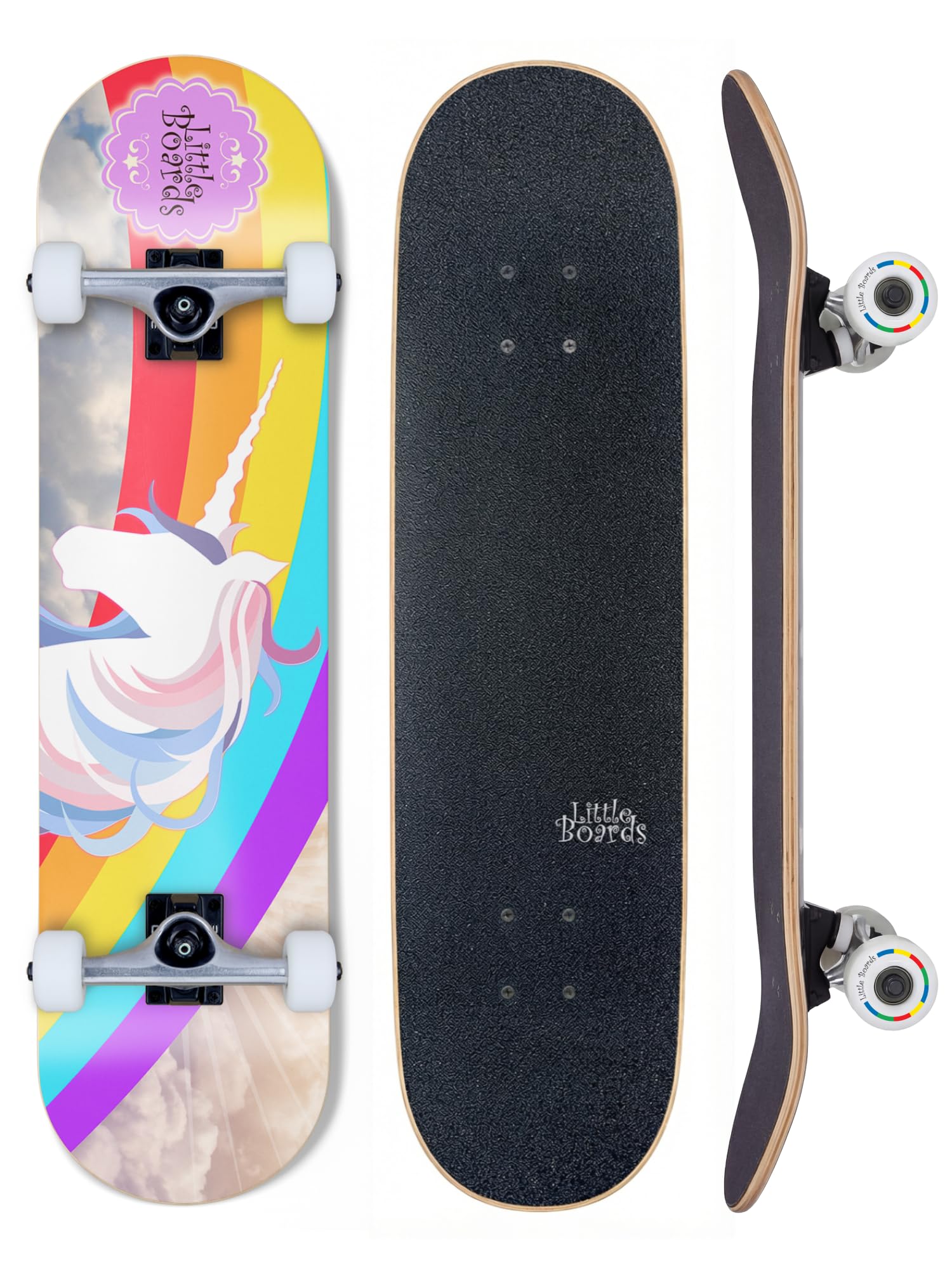 Skateboard Kinder ab 3 Jahre - Komplettboard für Anfänger 3-11 Jahre, hochwertiges Kinderskateboard aus 7-Lagen Ahorn, ABEC 5 Kugellager, rutschfestes Griptape