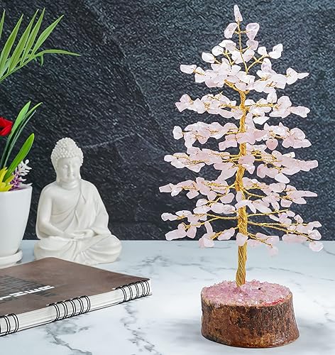 Miniatura 136 de Árbol de la vida de chakras de aventurina amarilla, árbol de cristal para energía positiva, decoración de Feng Shui, árbol de piedras preciosas