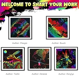 ZMLM 165 Rainbow Scratch Paper Art Crafts Mini Notes Stocking Stuffers for Kids Gifts 4 5 6 7 8 9 10 Years Old Girls Boys Students Teens Classroom Prizes School Supplies Birthday Party Toy Activity