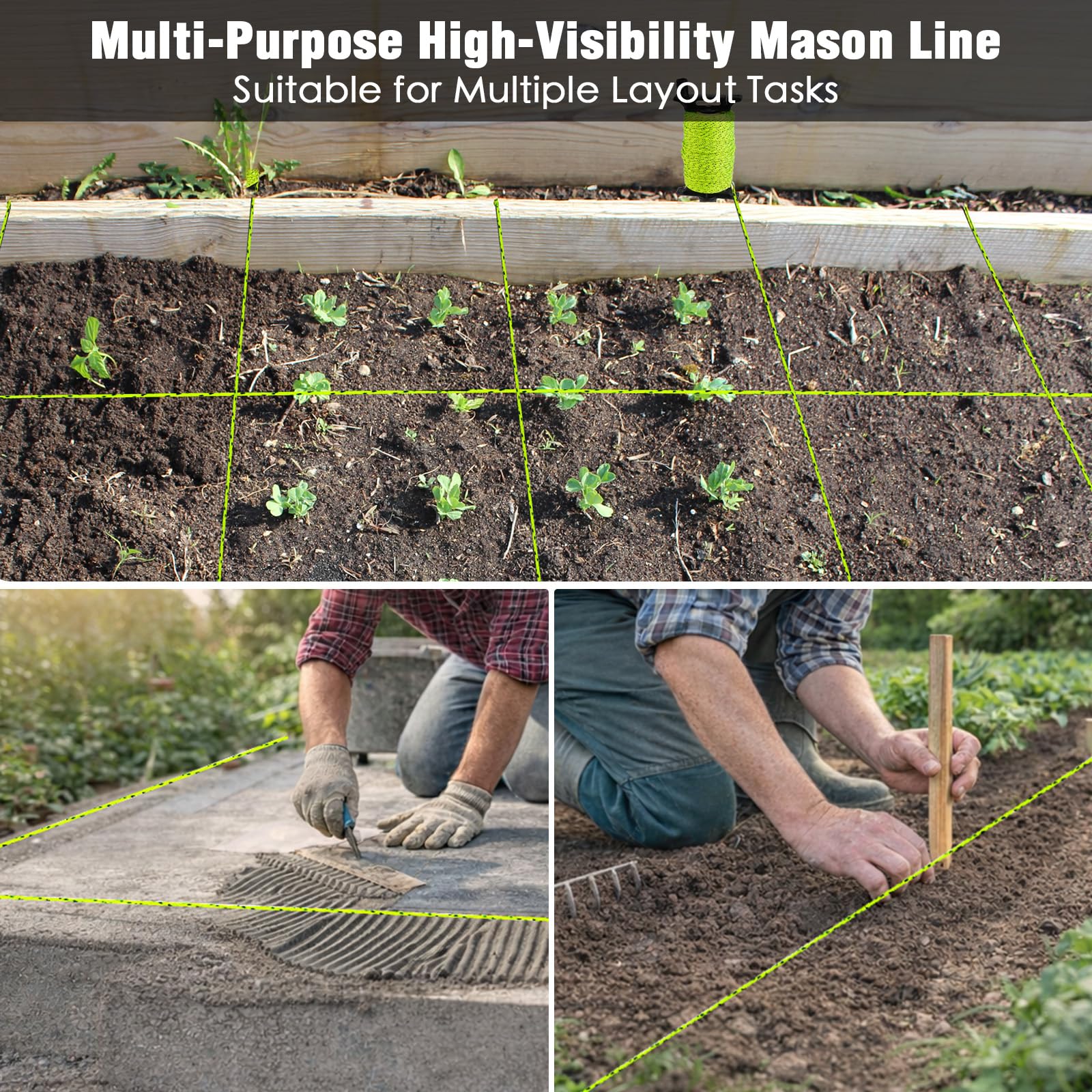 Mason String Line Set - Bricklaying & Alignment -6