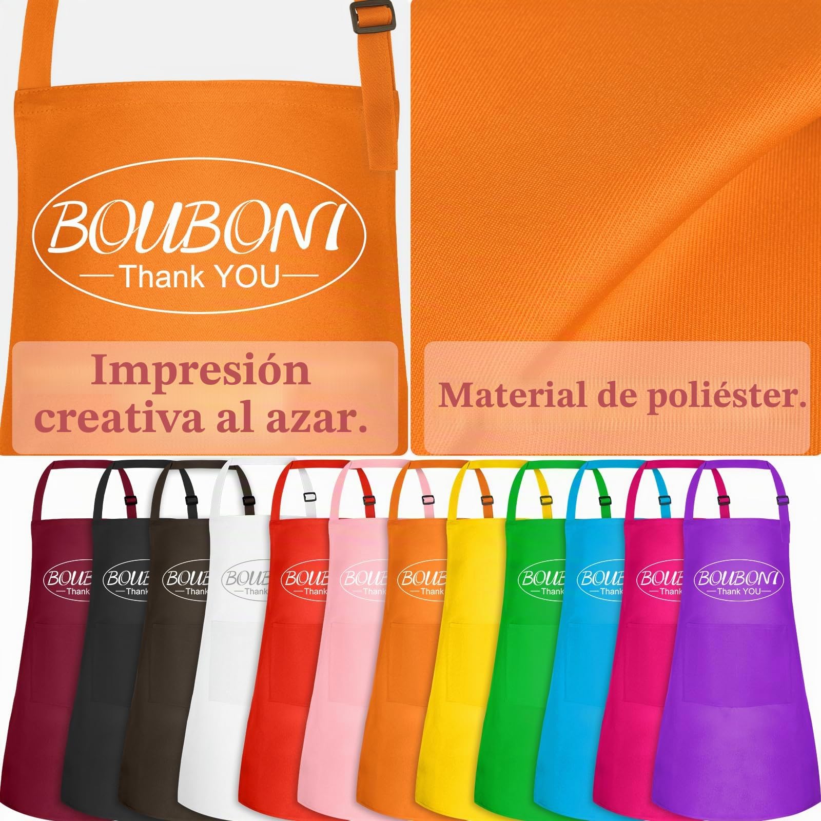 Delantal para niños a granel con 2 bolsillos, ajustable, delantal de arte de chef para niños, delantales de pintura para cocinar, hornear, pintar y manualidades