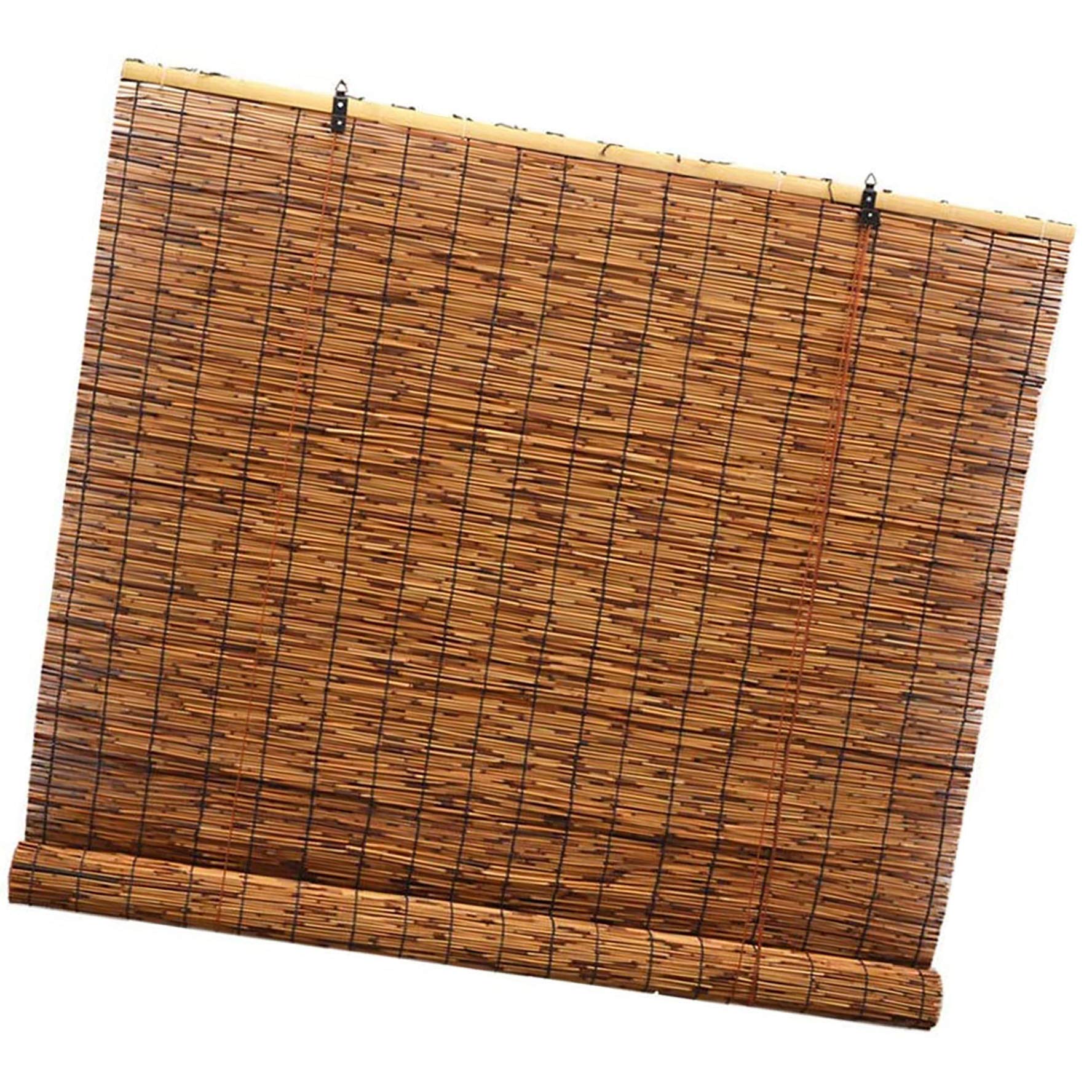 Store romain en bambou marron pour habiller votre pergola ou salon