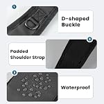 Crossbody Bag for Women, Sling Bag with Zipper Lock, RFID & Water Resistant for Men Small Chest Bag for Travel Casual