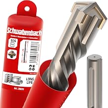 SCHWABENBACH   SDS Max Drill Bit 32 mmx800,Concrete Drill,Precise & Fast Drilling in Concrete,Premium Quality with Carbide Tip,Masonry Drill Long,No Hooking in Reinforcement Iron 32x800 mm
