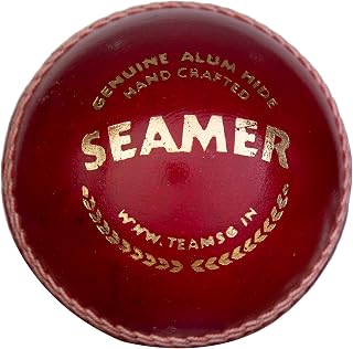 SG Leather Cricket Balls Seamer(Red)*, Club, Pack of 1 Price In India