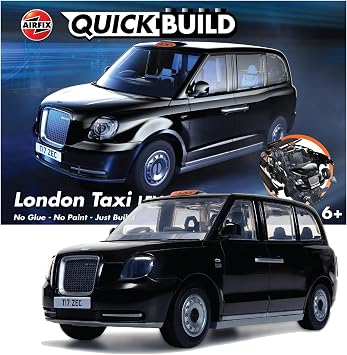 Airfix J6051 Quickbuild Plastic Model Car Kits - London Taxi LEVC TX - Easy Assembly Snap Together Model Kit, Classic Car for Adults & Kids to Build, Model City Car, Building Toys Set