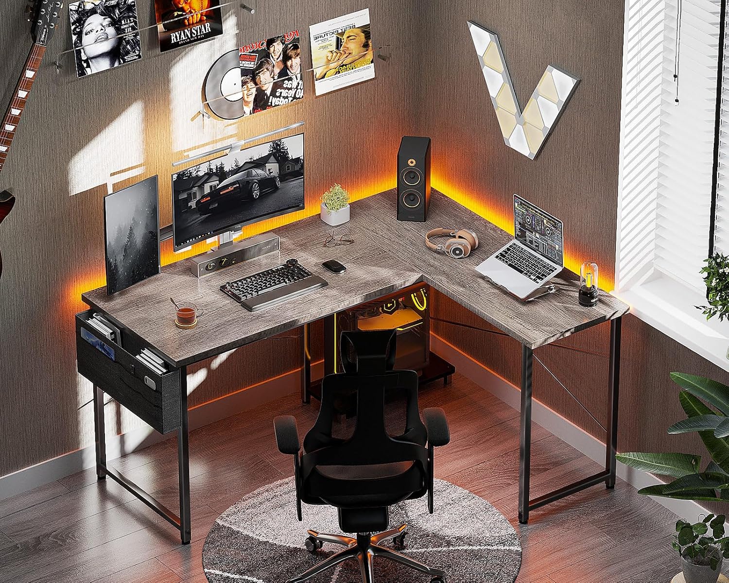 AODK L Shaped Desk in a modern office setting