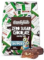 Vista 1 de Mezcla de dulces de chocolate sin azúcar (Aprox. 34 piezas) - Russell Stover surtido y barras sin azúcar de maní con chocolate