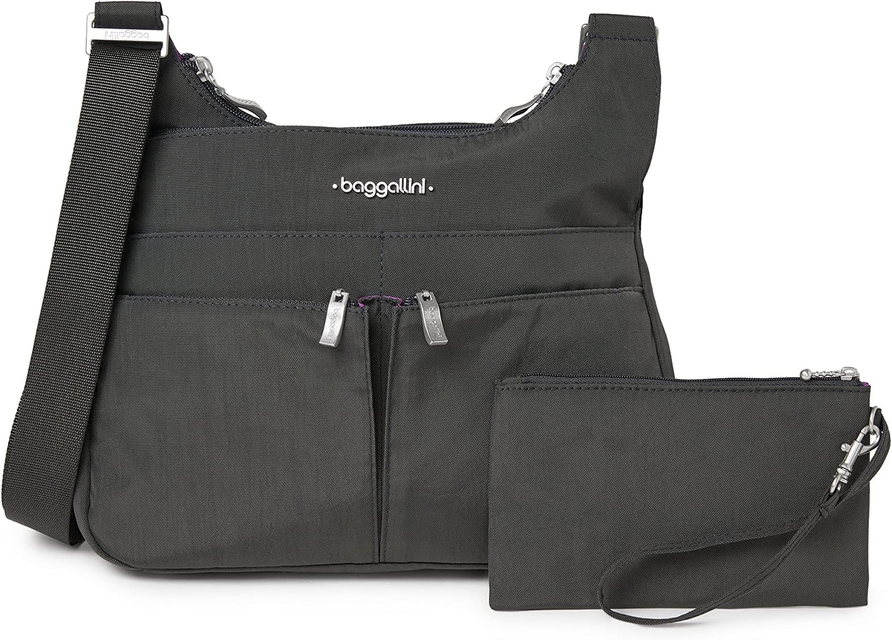 Crossbody Travel Bag 11x8.5 Lightweight Water-resistant Nylon Handbag