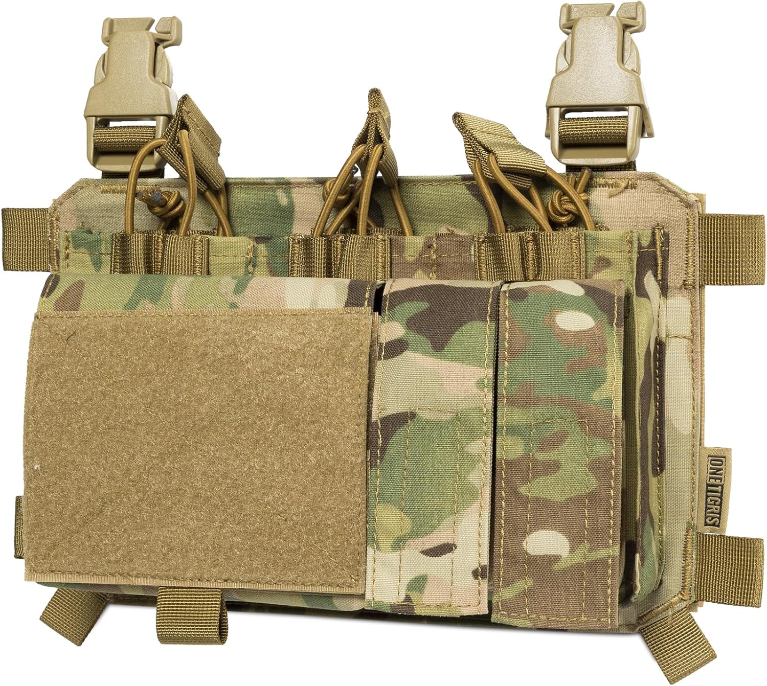 OneTigris Triple Mag Pouch with Utility Pouch Tactical Placard for M4 Magazines & Pistol Magazines