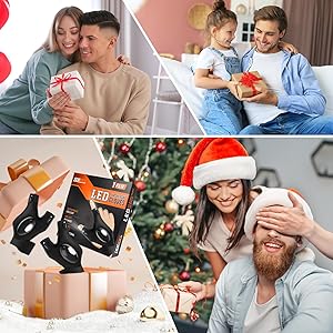 Lenski Gifts for Men, Stocking Stuffers for Adults Men Flashlight Gloves, Christmas Gifts for Dad Him Grandpa Husband, White Elephant Gifts for Adults, Cool Stuff Gadgets