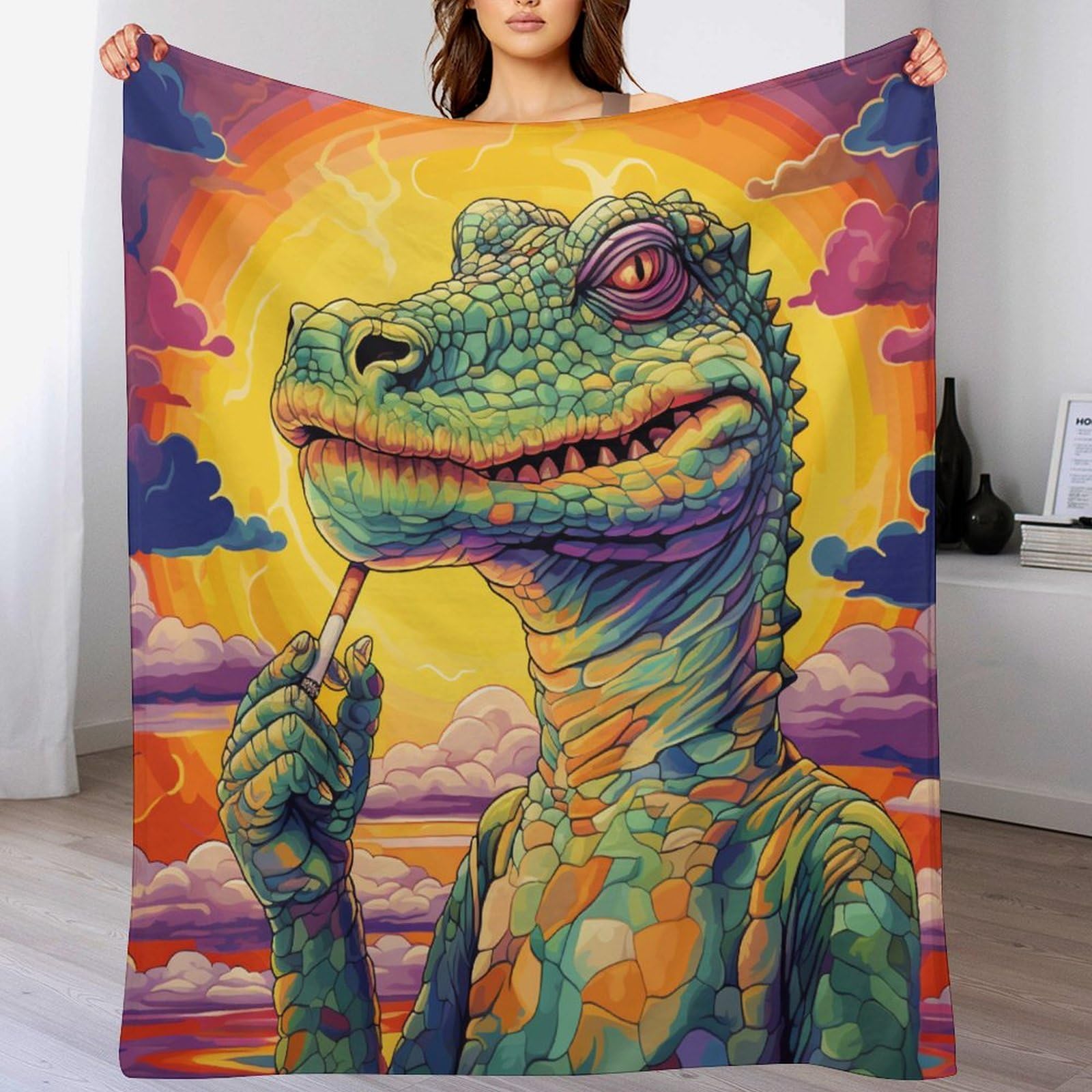 Couverture Polaire Flannel Lavable a la Machine pour Rester au Chaud Tout l'Hiver