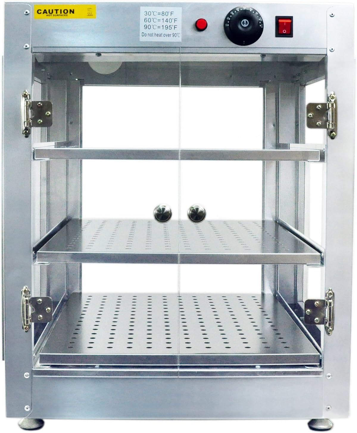 Rincons Commercial 20x20x24 Countertop Food Pizza Pastry Warmer Display Case 110V