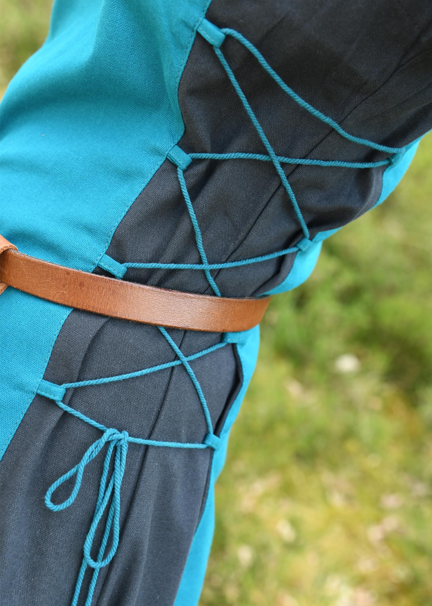 Battle-Merchant – Vestido medieval sin mangas Jarle – Vestido vikingo para mujer – Disfraz medieval LARP, fantasía